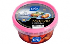 Mussels in oil with spices, 210 g