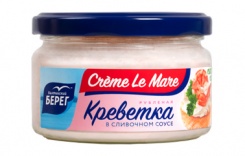 Shrimp pate in cream sauce, 165 g