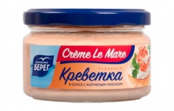 Shrimp pate in sauce with smoked salmon, 165 g