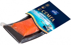 Slightly salted salmon fillet piece, 150 g