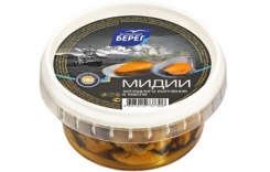 Cold smoked mussels in oil, 180 g